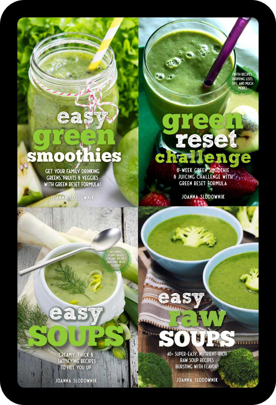 Green Reset Formula Recipe Ebook Bundle (4 Ebooks, 6 Week Challenge & One Year of Newsletter)