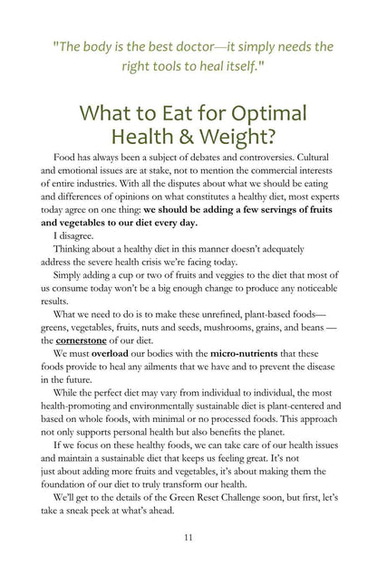 Green Reset Challenge! 6-Week Green Smoothie and Juicing Challenge (with recipes, shopping lists, tips, advice, and more)(Paperback)