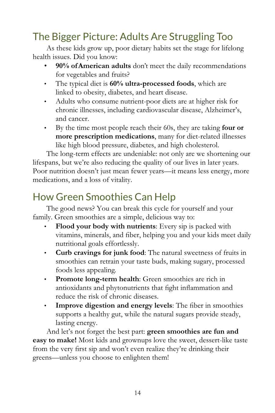 Easy Green Smoothie Recipe Book for Kids & Adults: Get Your Family Drinking Greens, Fruits & Veggies with Green Reset Formula! (Paperback)