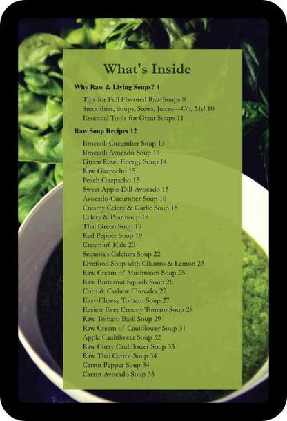 Easy Raw Soups: 40+ Super-Easy, Nutrient-Rich Raw Soup Recipes Bursting with Flavor! (Ebook)
