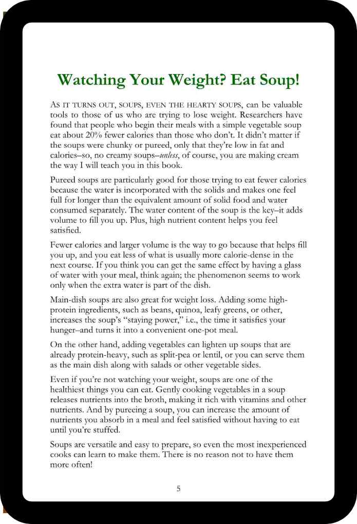 Easy Soups! Deliciously Thick, Creamy & Satisfying Recipes to Fill You Up (Ebook)